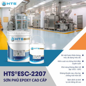 HTS®ESC-2207 – SƠN PHỦ EPOXY CAO CẤP CHỐNG TĨNH ĐIỆN